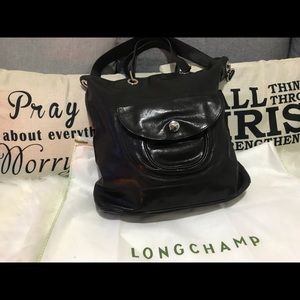 PRE-LOVED.  Longchamp Fuolonne Lamb-Skin SBag